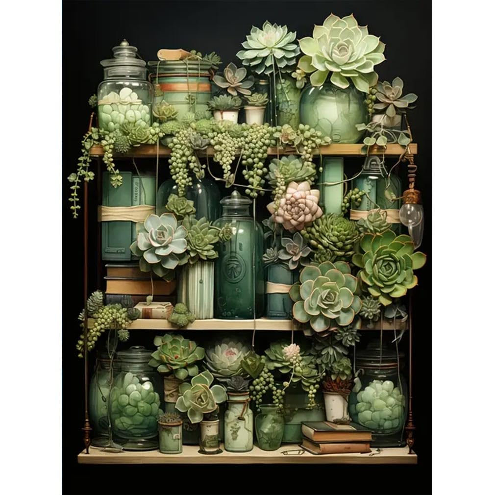 Amazon.com: JFYHAB Green Plant Diamond Painting Kits for Adults